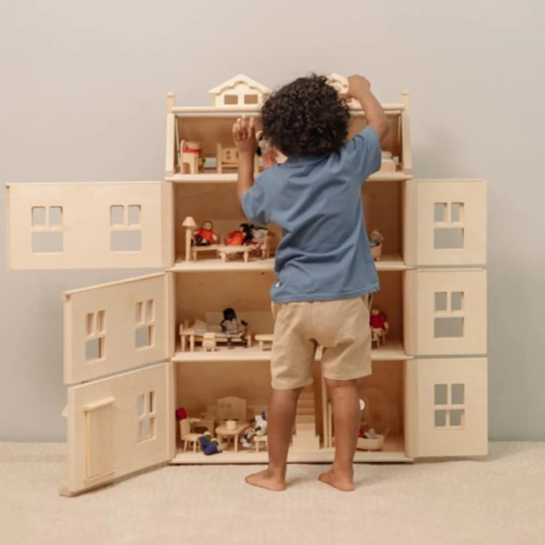 Grand Victorian Wooden Dollhouse - Image 2