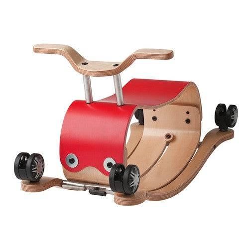 Flip 2-in-1 Wooden Ride-On and Rocking Toy - Image 3