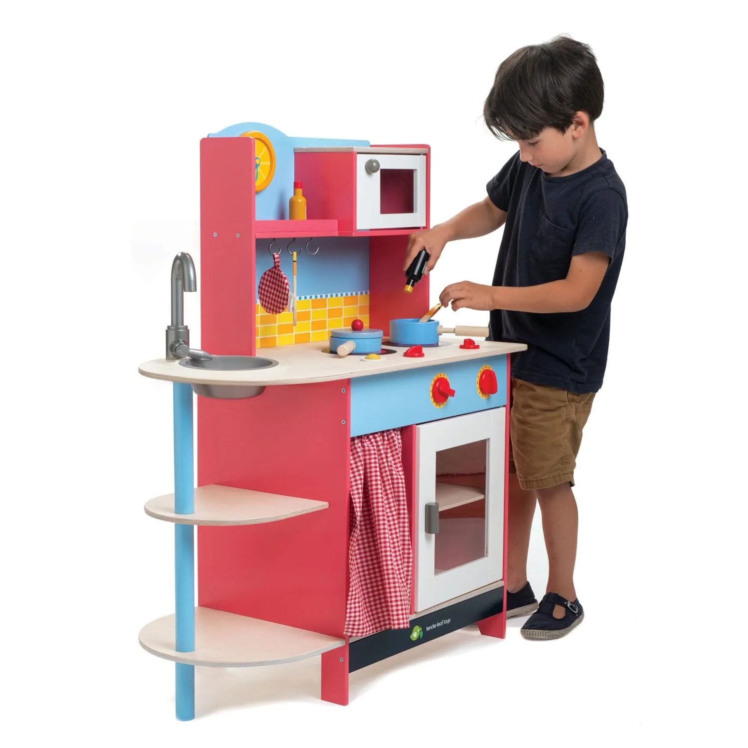 Grand Wooden Play Kitchen - Image 2
