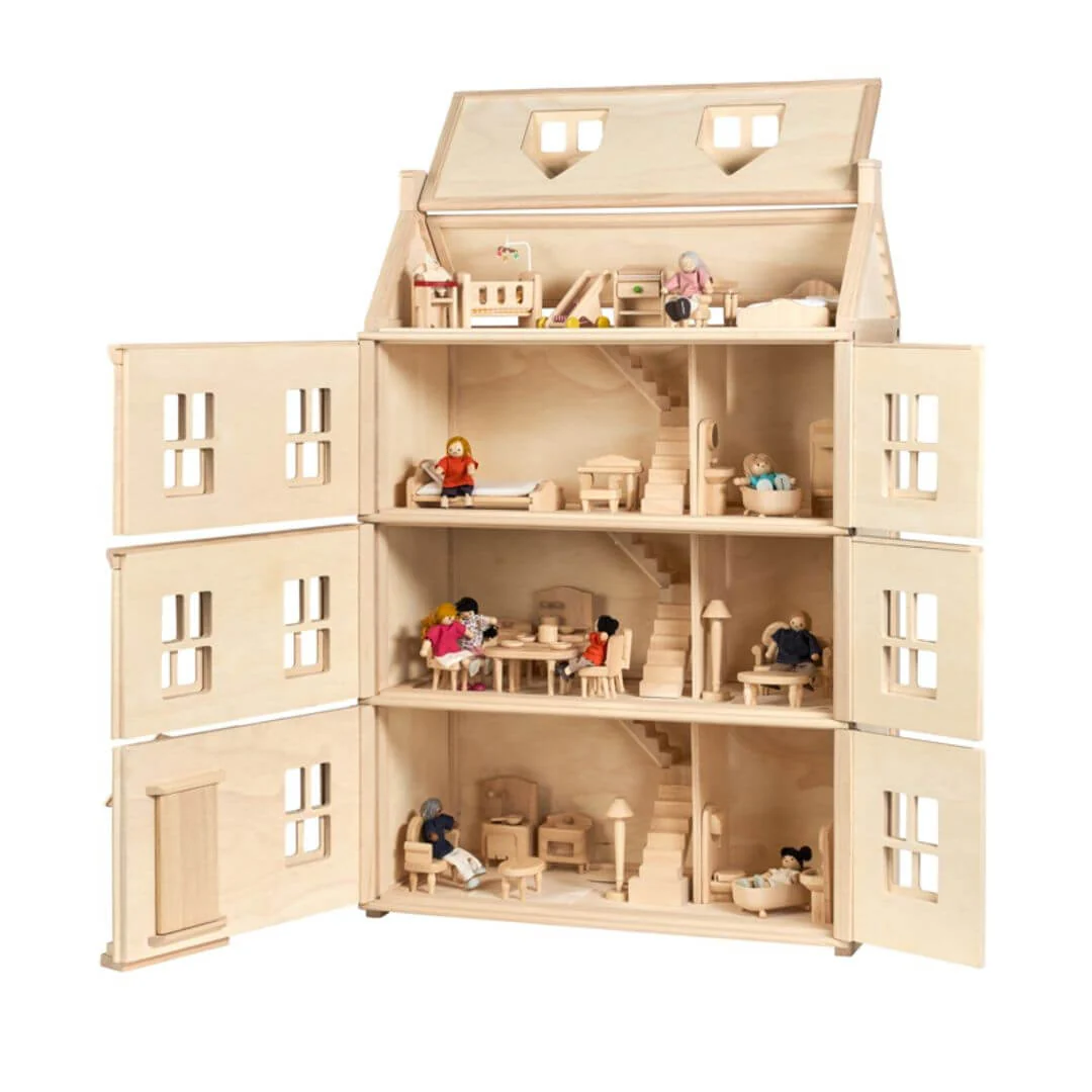 Grand Victorian Wooden Dollhouse - Image 3