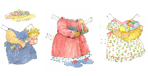 Bunny Rabbit Paper Doll Kit - Image 7