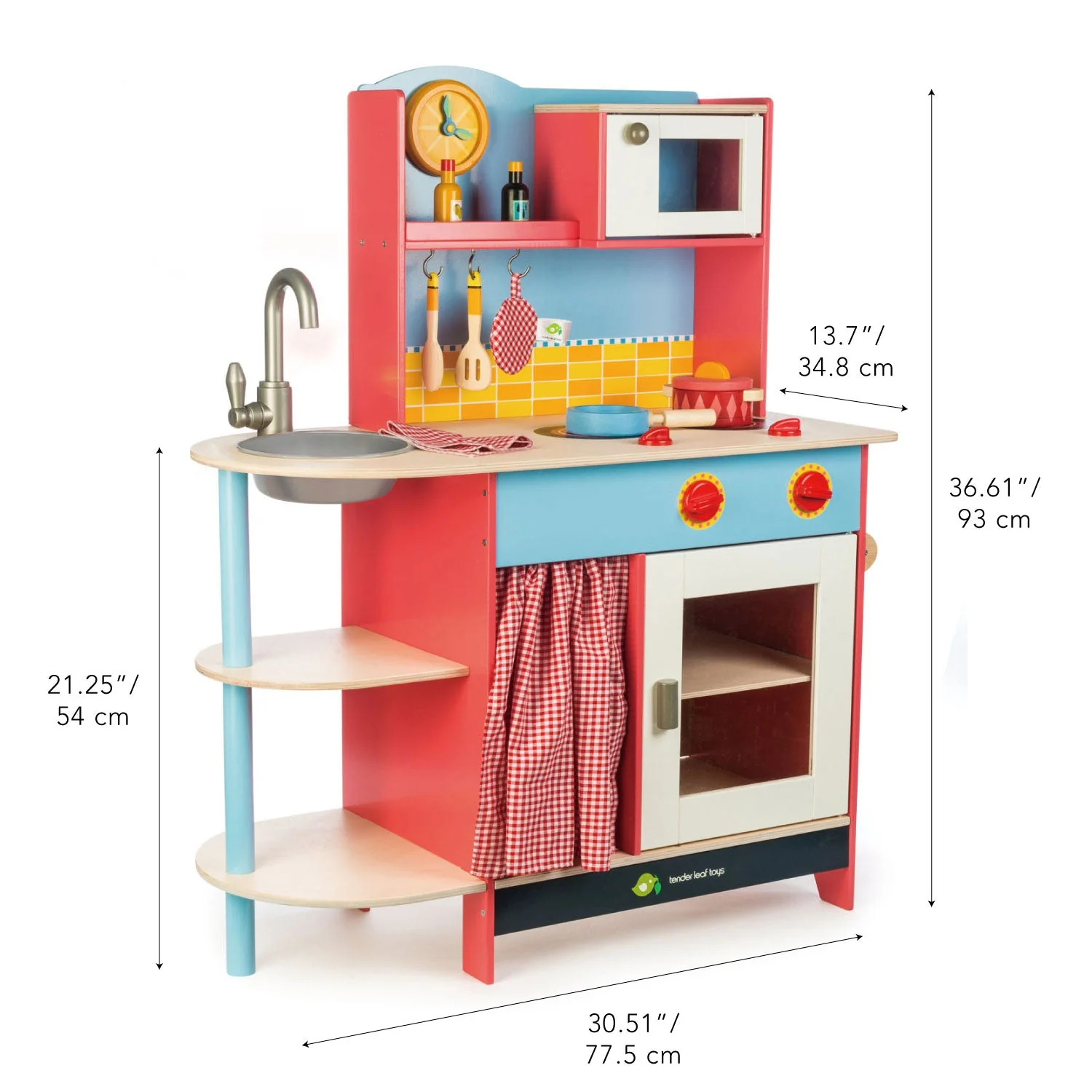 Grand Wooden Play Kitchen - Image 4