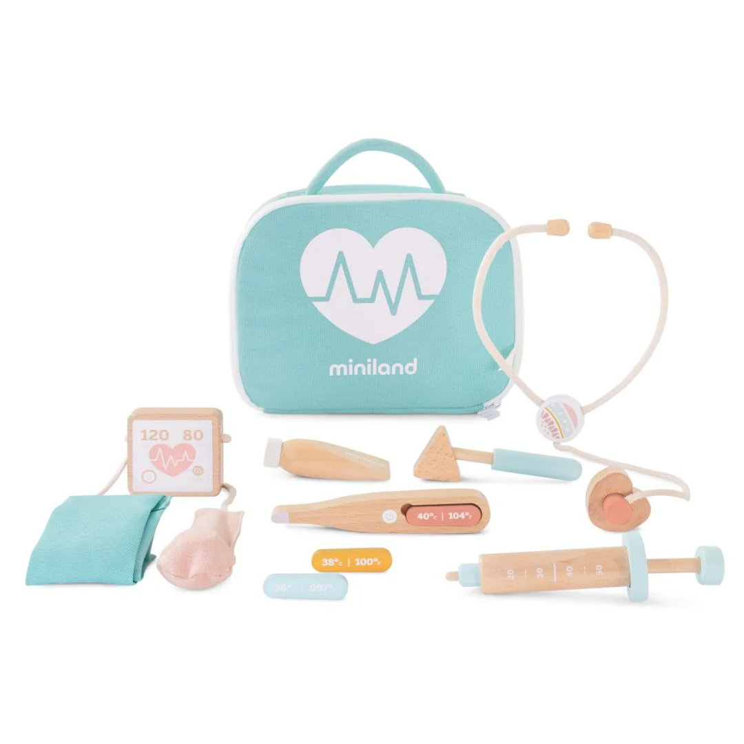Doll-Sized Wooden Doctor Set