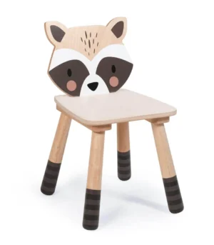 Forest Wooden Raccoon Chair