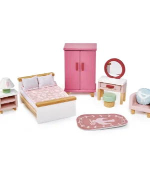 Dovetail Wooden Dollhouse Bedroom Set