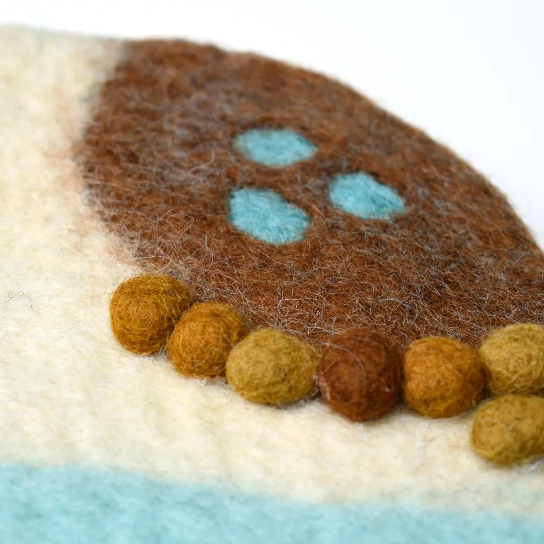 Felted Ocean and Shoreline Play Mat - Image 5